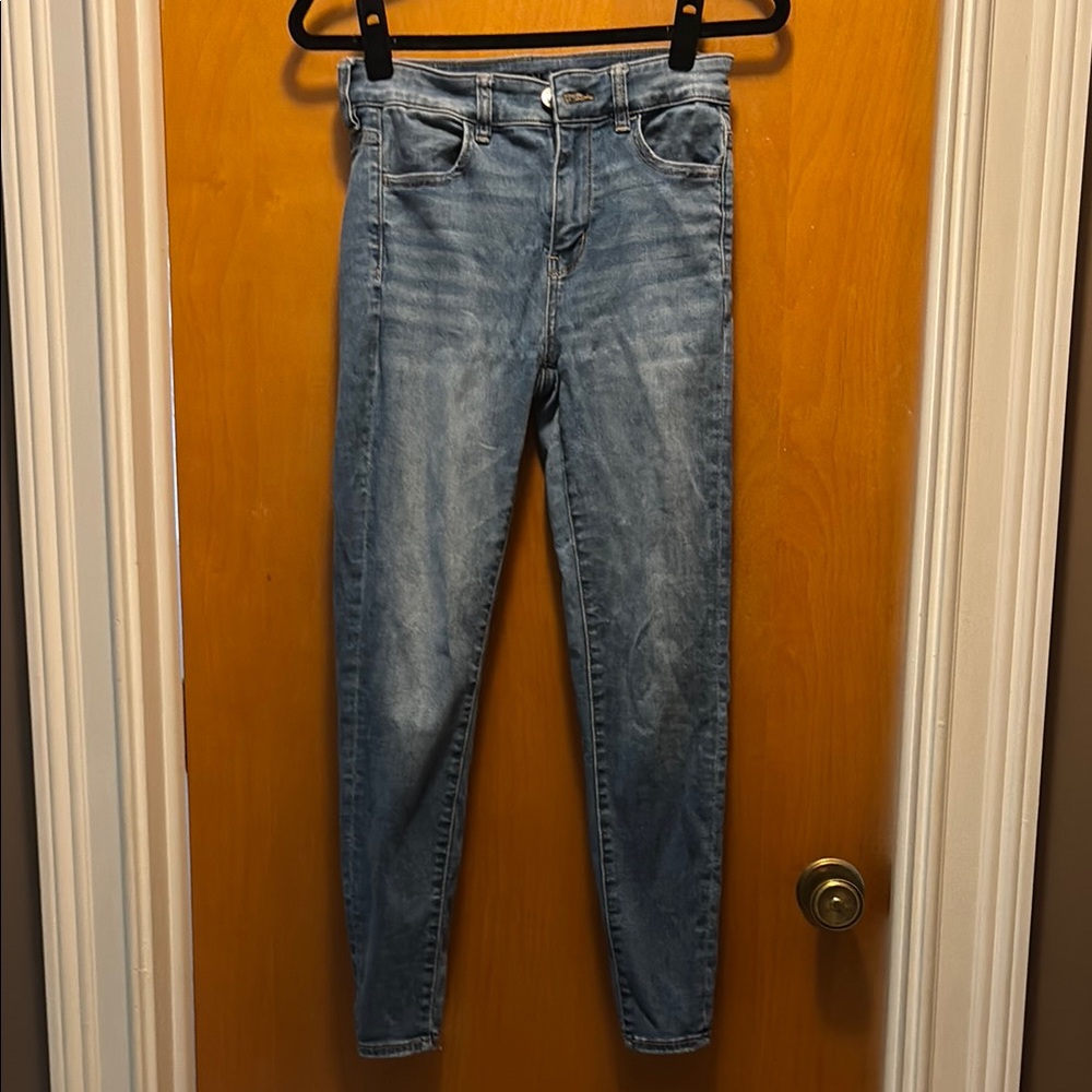 American Eagle Outfitters Light Blue High Rise Jeans